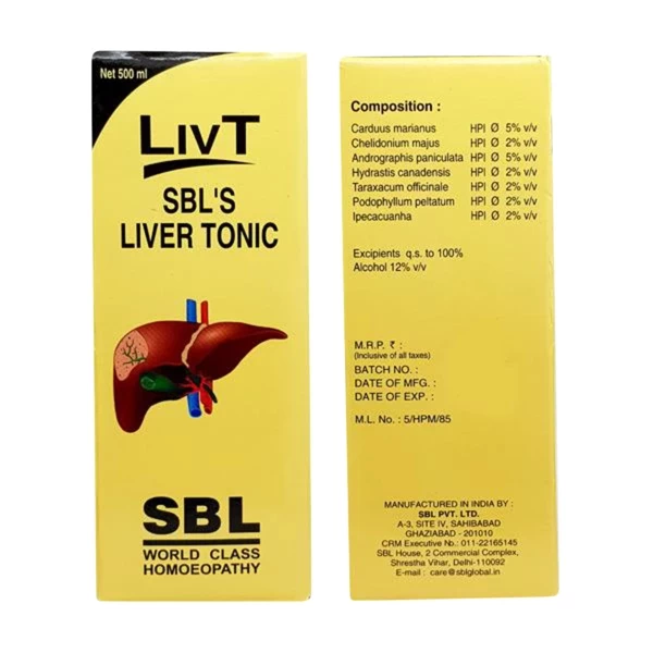 Sbl Liv-T - Liver Tonic Syrup 500 Ml