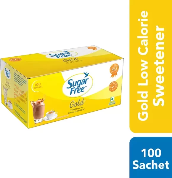 Sugar Free Gold 100 Sachets Sweetener Sachets Box Of 100 'S